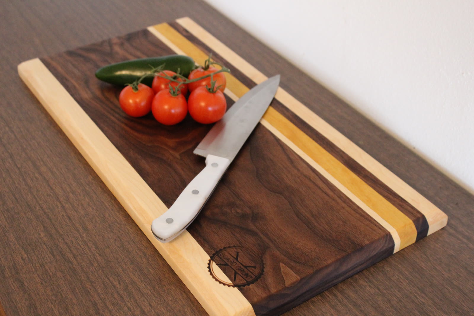 Domestic walnut and maple hardwood board by Board Grunt