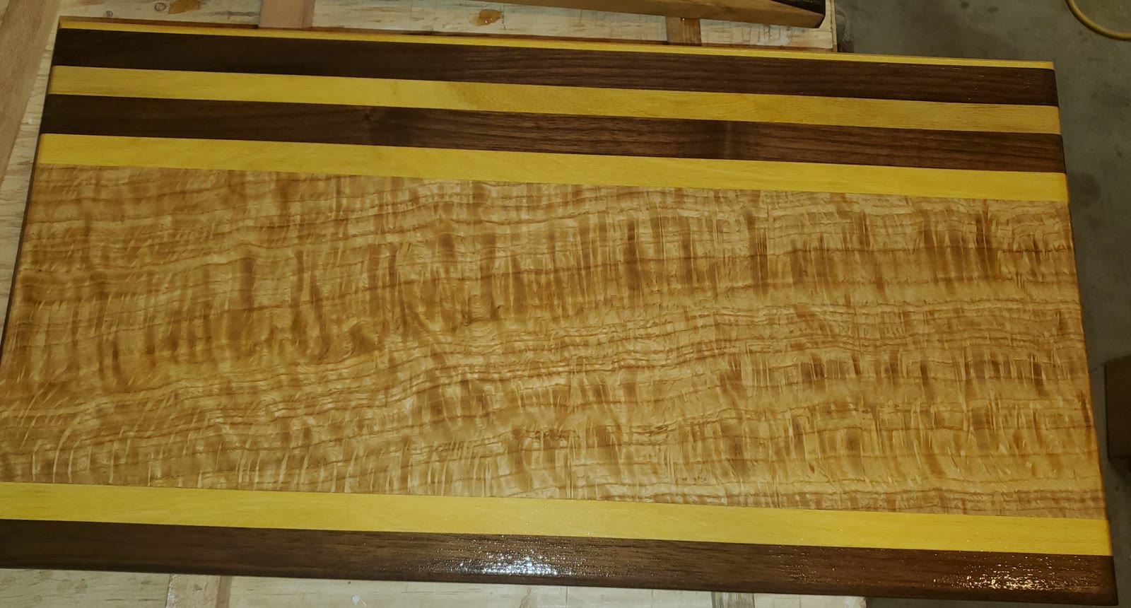 Exotic figured hardwood board by Board Grunt